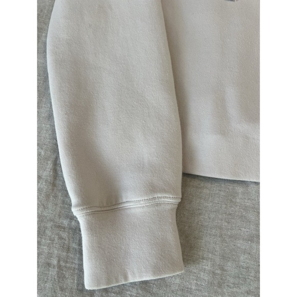 Vince cinch back Cropped Hoodie women's X small Sweatshirt Casual Sandstone - Picture 6 of 13